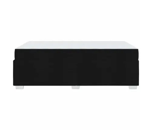 Voodi Raam Madratsiga Must 120 X 200 Cm Kangas