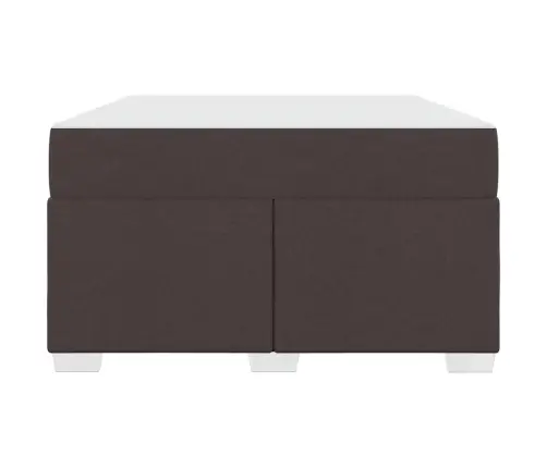 Gultas Rāmis Cits Tumši Brūna 120 X 200 Cm Audums Vidaxl