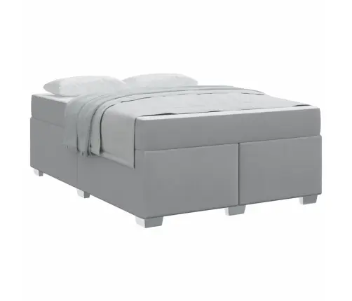 Voodi Raam Helehall 140 X 200 Cm Kangas