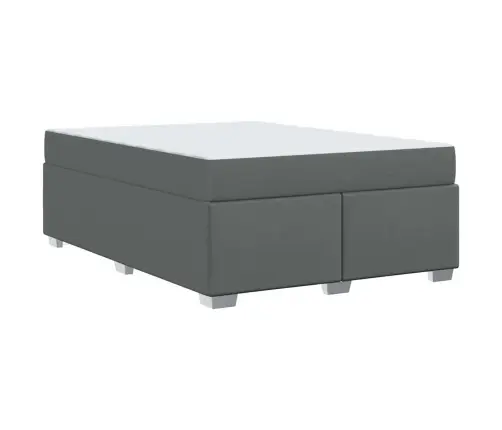 Voodi Raam Madratsiga Tumehall 140 X 200 Cm Kangas