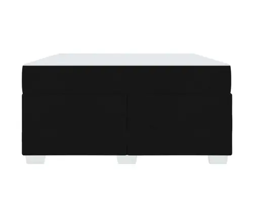 Lovos Rėmas Su Čiužiniu Juoda 140 X 200 Cm Audinys