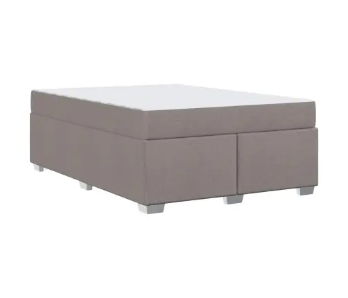 Gultas Rāmis Cits Pelēkbrūna 140 X 200 Cm Audums Vidaxl