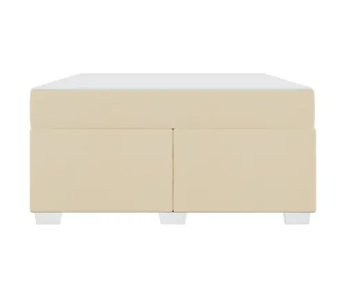 Voodi Raam Madratsiga Cream 140 X 200 Cm Kangas