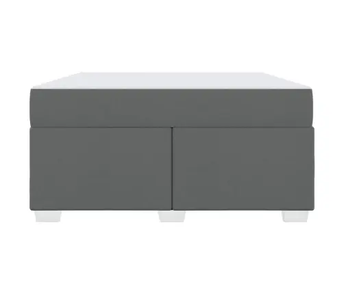 Gultas Rāmis Cits Tumši Pelēka 160 X 200 Cm Audums Vidaxl