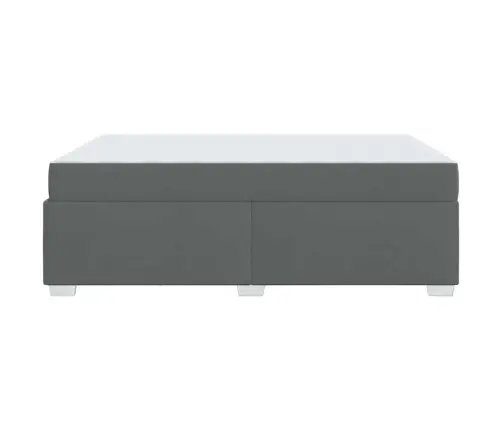 Gultas Rāmis Cits Tumši Pelēka 160 X 200 Cm Audums Vidaxl