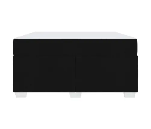 Voodi Raam Madratsiga Must 160 X 200 Cm Kangas