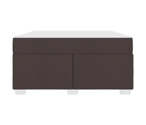 Lovos Rėmas Su Čiužiniu Tamsiai Rudas 160 X 200 Cm Audinys