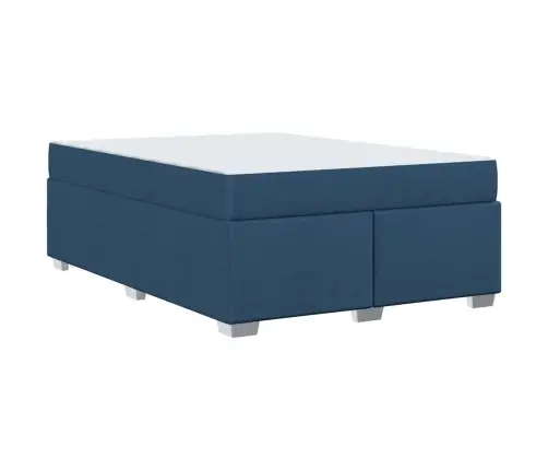 Voodi Raam Madratsiga Sinine 160 X 200 Cm Kangas