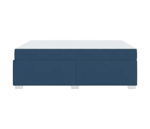 Voodi Raam Madratsiga Sinine 160 X 200 Cm Kangas