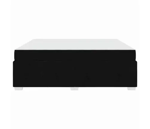 Voodi Raam Madratsiga Must 180 X 200 Cm Kangas