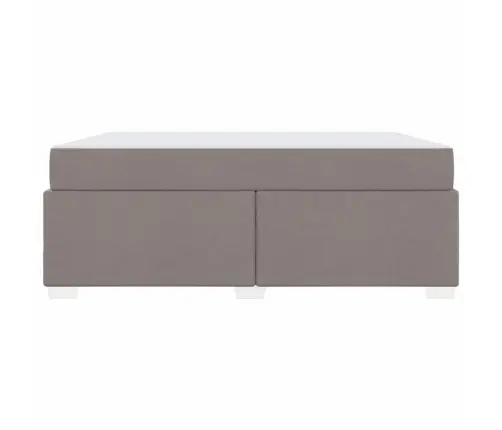 Gultas Rāmis Pelēkbrūna 180 X 200 Cm Audums Vidaxl