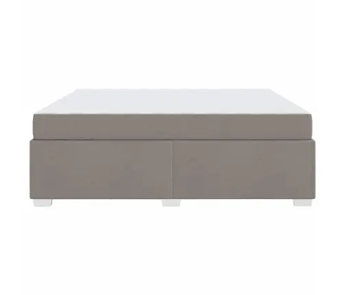 Gultas Rāmis Pelēkbrūna 180 X 200 Cm Audums Vidaxl