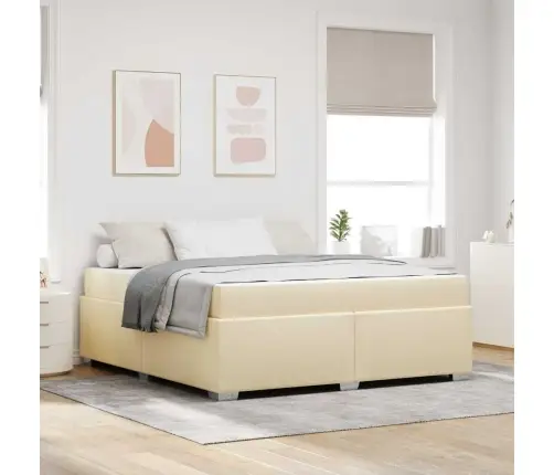 Lovos Rėmas Su Čiužiniu Kreminė 180 X 200 Cm Audinys