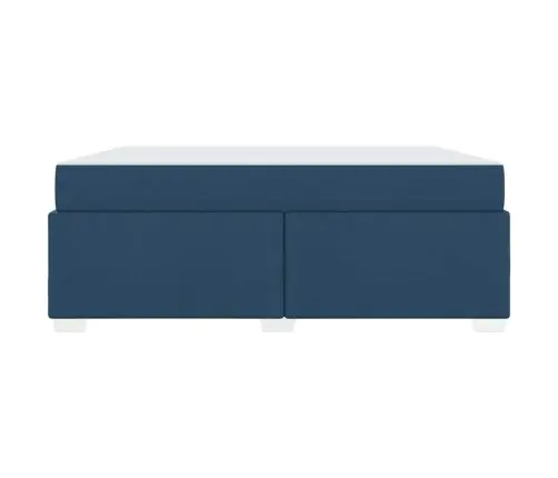 Gultas Rāmis Zila 180 X 200 Cm Audums Vidaxl