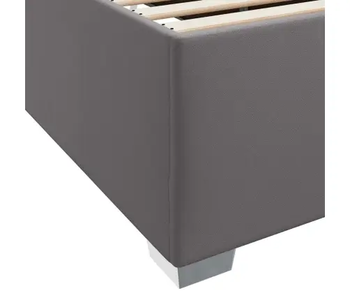 Gultas Rāmis Cits Pelēka 80 X 200 Cm Mākslīgā Āda Vidaxl