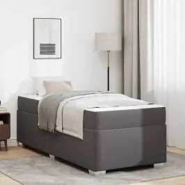 Lovos Rėmas Su Čiužiniu Pilka 80 X 200 Cm Audinys