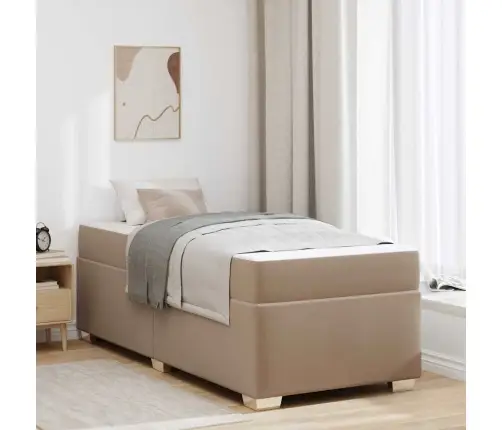 Gultas Rāmis Cits Kapučīno 80 X 200 Cm Mākslīgā Āda Vidaxl