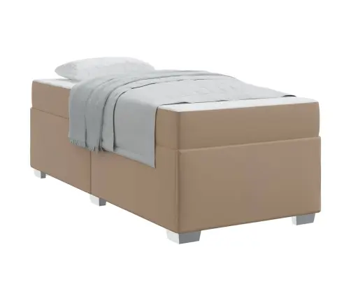 Gultas Rāmis Cits Kapučīno 80 X 200 Cm Mākslīgā Āda Vidaxl