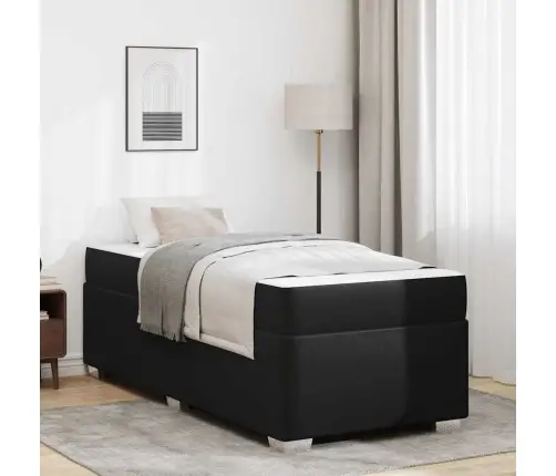 Gultas Rāmis Cits Melna 90 X 190 Cm Mākslīgā Āda Vidaxl