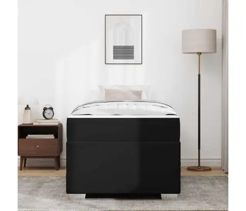 Gultas Rāmis Cits Melna 90 X 190 Cm Mākslīgā Āda Vidaxl