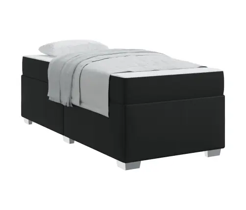 Gultas Rāmis Cits Melna 90 X 190 Cm Mākslīgā Āda Vidaxl