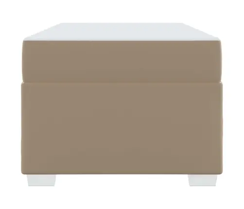 Voodi Raam Madratsiga Cappuccino 90 X 200 Cm Kangas