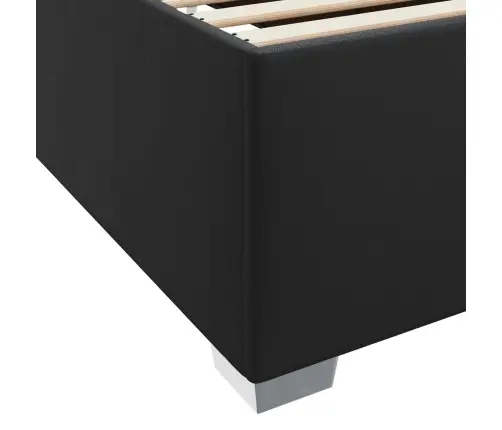 Gultas Rāmis Cits Melna 100 X 200 Cm Mākslīgā Āda Vidaxl