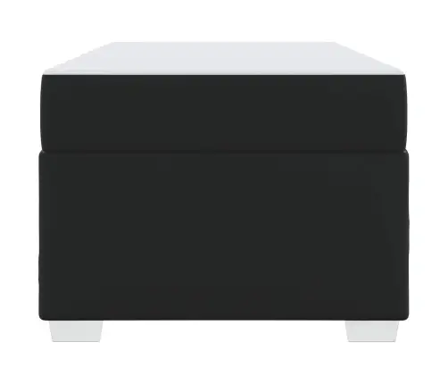 Voodi Raam Madratsiga Must 100 X 200 Cm Kangas