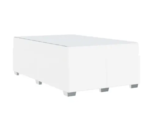 Gultas Rāmis Cits Balta 120 X 190 Cm Mākslīgā Āda Vidaxl