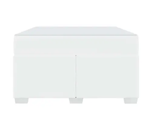 Gultas Rāmis Cits Balta 120 X 190 Cm Mākslīgā Āda Vidaxl