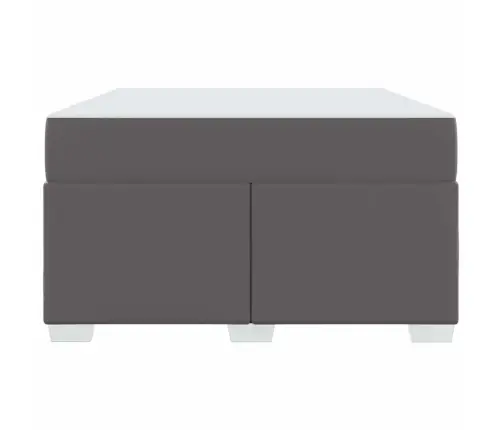 Gultas Rāmis Cits Pelēka 120 X 190 Cm Mākslīgā Āda Vidaxl