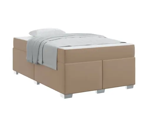 Gultas Rāmis Cits Kapučīno 120 X 190 Cm Mākslīgā Āda Vidaxl