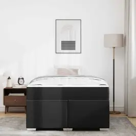 Gultas Rāmis Melna 120 X 200 Cm Mākslīgā Āda Vidaxl Gultas Rāmis Melna 120 X 200 Cm Mākslīgā Āda Vidaxl