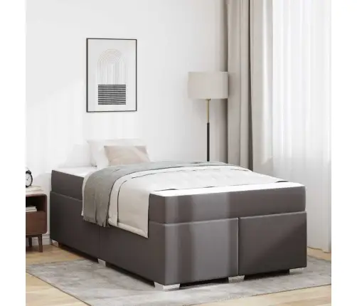 Gultas Rāmis Cits Pelēka 120 X 200 Cm Mākslīgā Āda Vidaxl