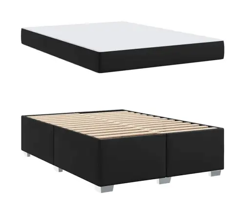 Gultas Rāmis Cits Melna 140 X 200 Cm Mākslīgā Āda Vidaxl