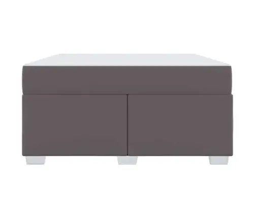 Gultas Rāmis Cits Pelēka 140 X 200 Cm Mākslīgā Āda Vidaxl