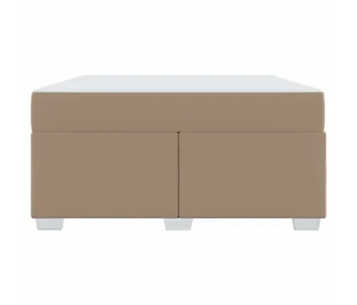 Gultas Rāmis Cits Kapučīno 140 X 200 Cm Mākslīgā Āda Vidaxl