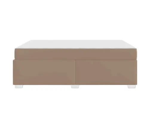 Gultas Rāmis Cits Kapučīno 140 X 200 Cm Mākslīgā Āda Vidaxl