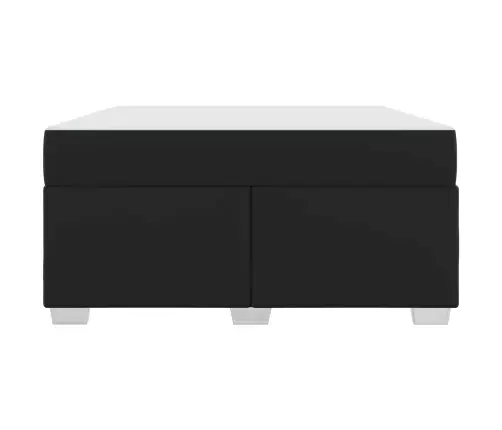 Lovos Rėmas Su Čiužiniu Juoda 160 X 200 Cm Audinys