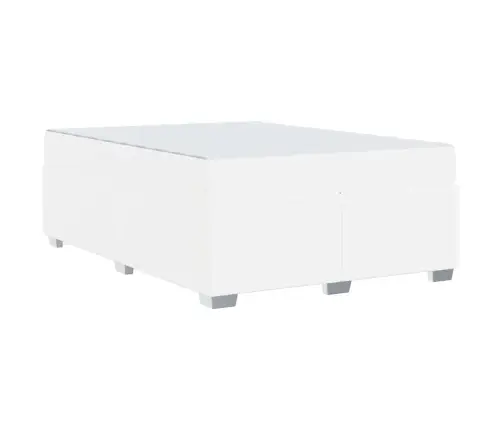 Gultas Rāmis Balts 160 X 200 Cm Mākslīgā Āda Vidaxl
