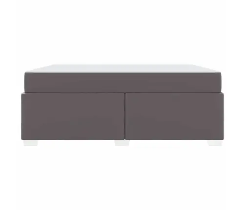 Gultas Rāmis Cits Pelēka 180 X 200 Cm Mākslīgā Āda Vidaxl