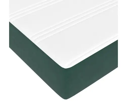 Voodi Raam Madratsiga Tume Rohelise 80 X 200 Cm Kangas