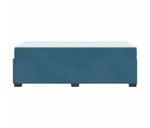 Gultas Rāmis Ar Matraci Cits Zila 80 X 200 Cm Samts Vidaxl