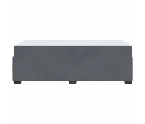 Gultas Rāmis Ar Matraci Cits Tumši Pelēka 90 X 190 Cm Samts Vidaxl