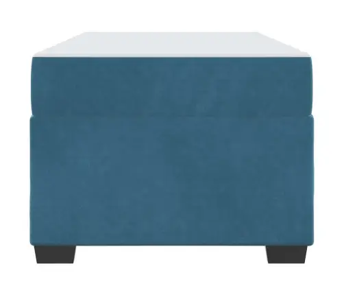 Lovos Rėmas Su Čiužiniu Tamsiai Mėlyna 90 X 190 Cm Audinys