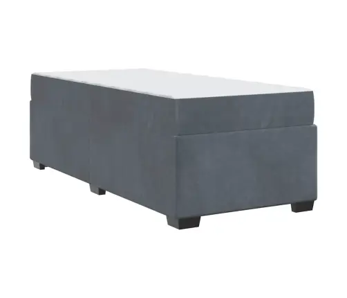 Lovos Rėmas Su Čiužiniu Tamsiai Pilka 90 X 200 Cm Audinys