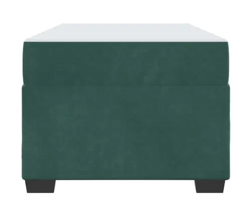 Gultas Rāmis Ar Matraci Cits Tumši Zaļa 90 X 200 Cm Samts Vidaxl