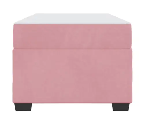 Voodi Raam Madratsiga Roosa 90 X 200 Cm Kangas