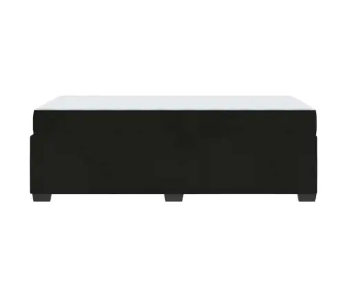 Gultas Rāmis Ar Matraci Cits Melna 100 X 200 Cm Samts Vidaxl