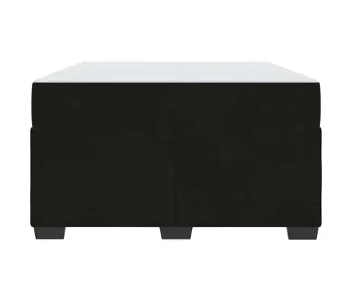 Lovos Rėmas Su Čiužiniu Juoda 120 X 190 Cm Audinys